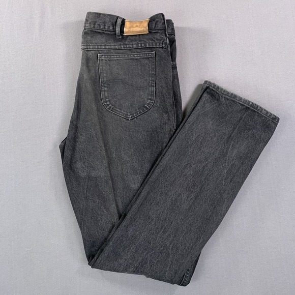 Lee Riders Jeans Mens 40x36 Black Straight Leg High Rise Classic Denim USA (38) - Picture 1 of 15